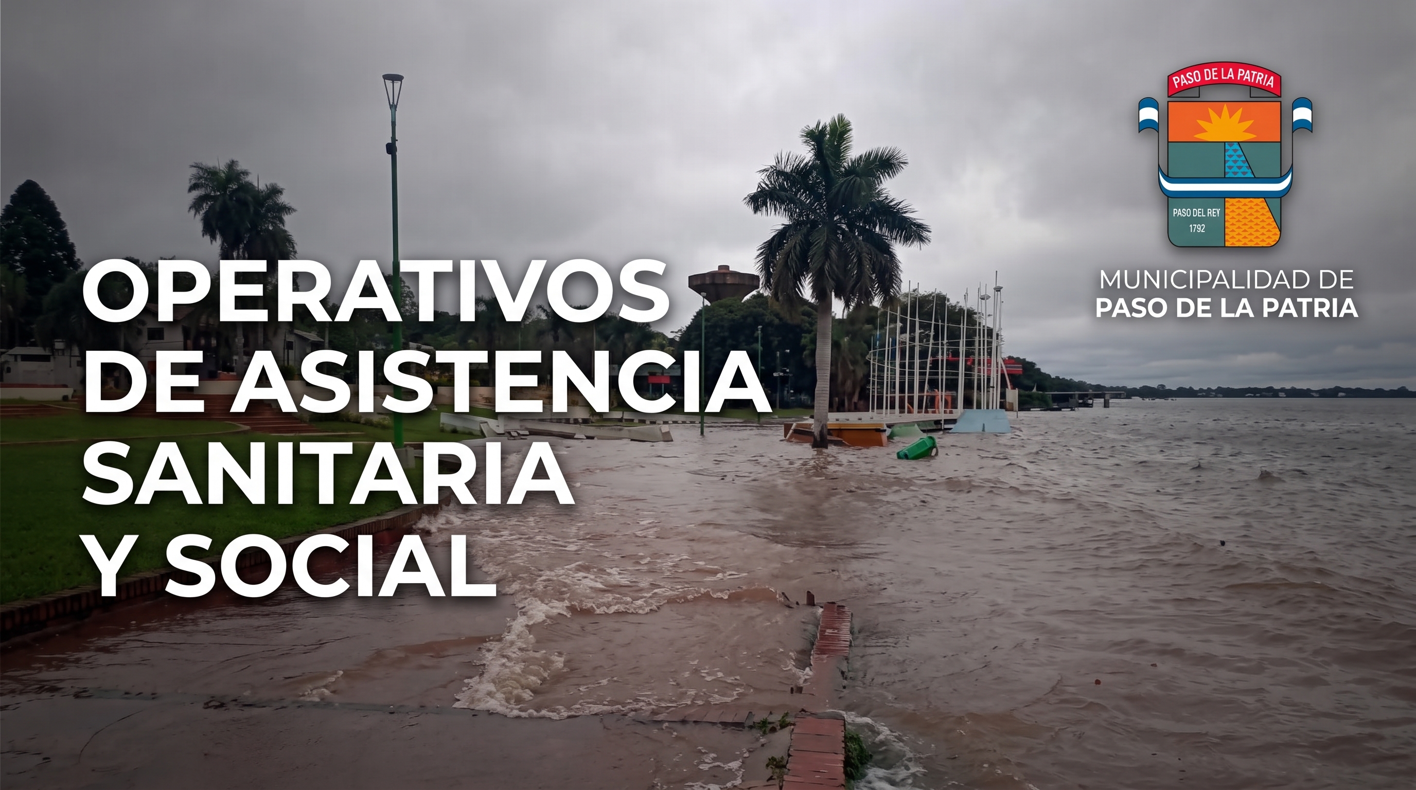 Desarrollo Humano lleva adelante operativos de asistencia sanitaria y social en barrios anegados